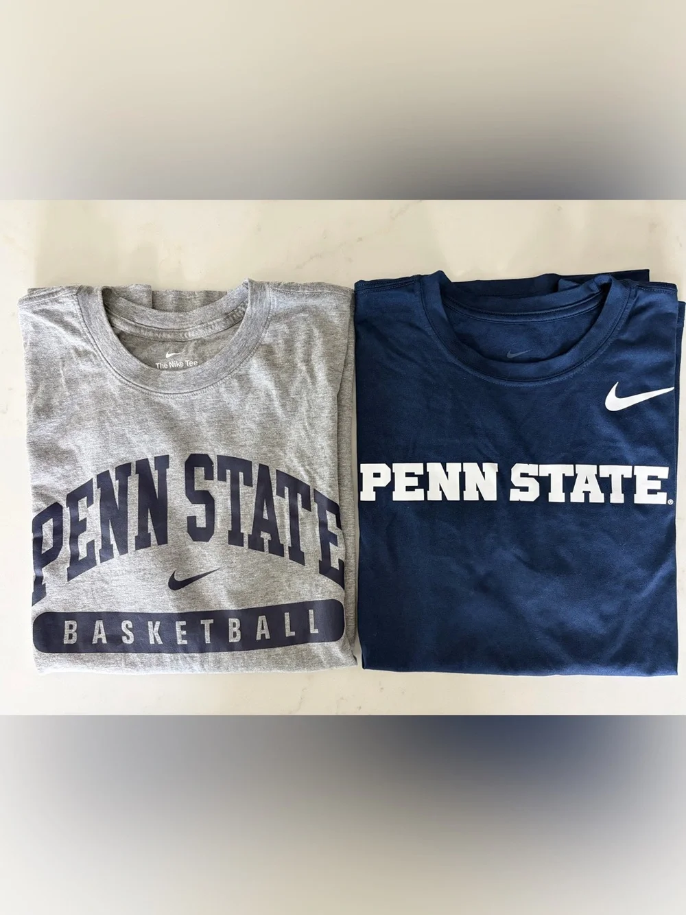 Nike Penn State Graphic T Shirt Set - Navy & Gray Size-Large  Like New